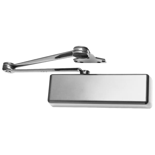 Grade 1 Surface Door Closer, Hold Open Extra Duty Arm, 62G Shoe, Push Side Mounting, 180 Degree Swin